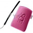 Měkké ochranné pouzdro Soft Cloth Pouch pro Nintendo DS Lite, růžové