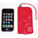 Dámské pouzdro Royal na zip pro iPhone 3G, červené