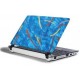 Polepová ochranná fólie SkinWard pro notebooky s 15,4'' širokoúhlým displejem, motiv Modrý potisk
