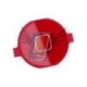 Tlačítko Home Button pro iPhone 4, červený