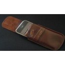 Kožené Ultra Slim deluxe pouzdro pro iPhone 3G, hnědé